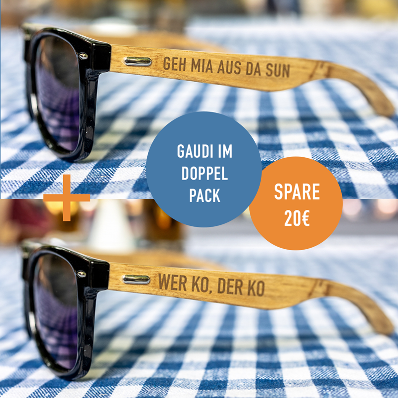 2er Set "Geh mia aus da Sun" & "Wer ko, der ko"