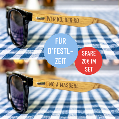 2er Set "Wer ko, der ko" & "No a Masserl"