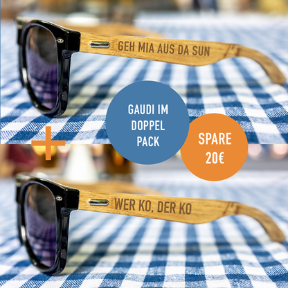 2er Set "Geh mia aus da Sun" & "Wer ko, der ko"