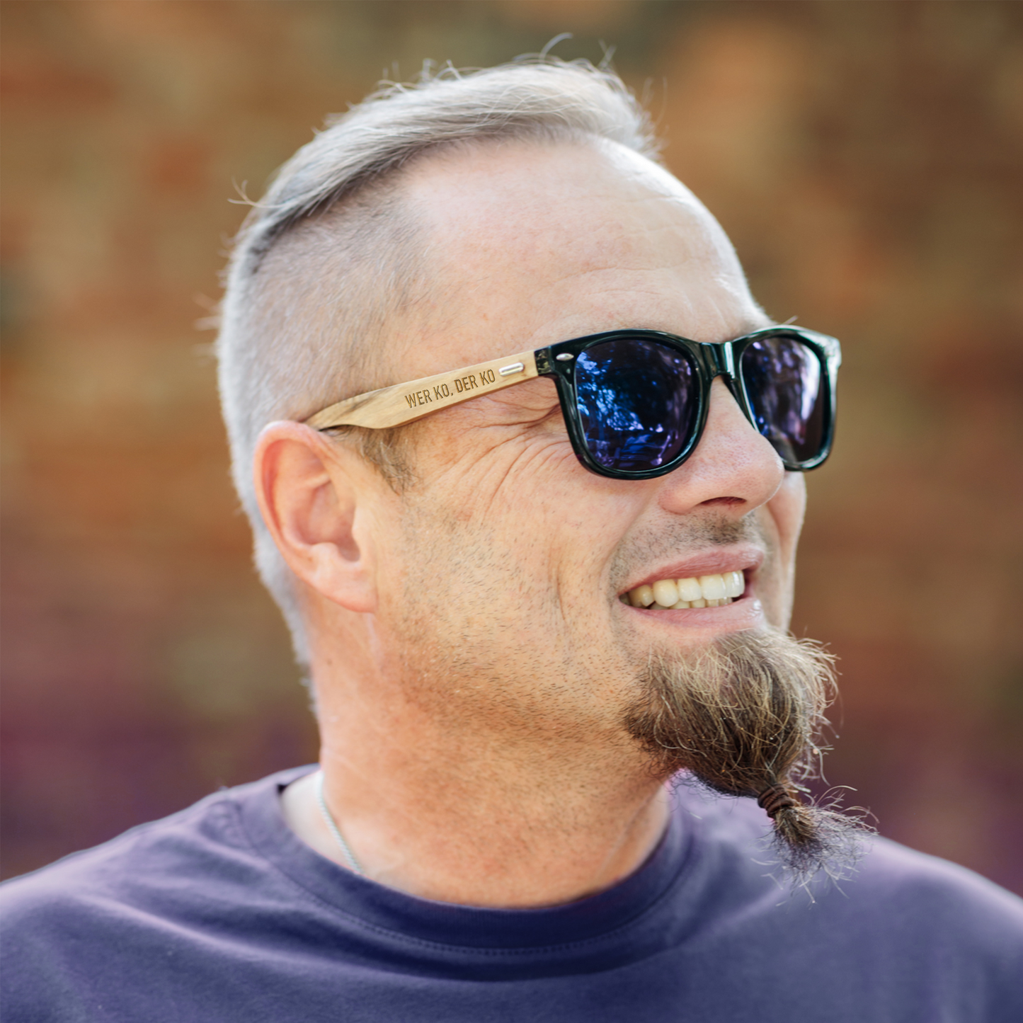 KingLucki Sonnenbrille Spruch bayrisch Wer ko der ko