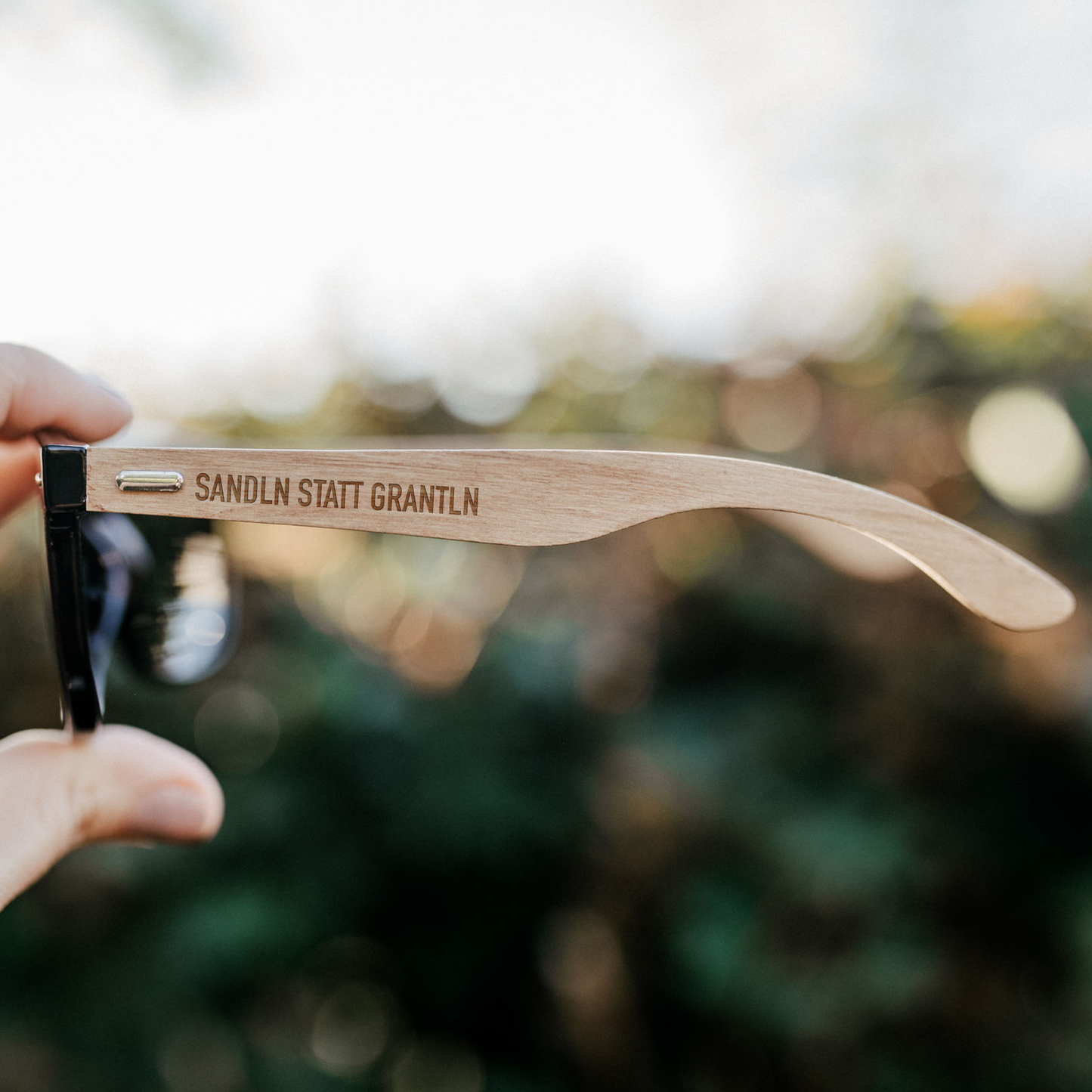"Sandln statt grantln" Sonnenbrille