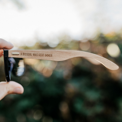 &quot;A Bisserl was geht immer&quot; Sonnenbrille